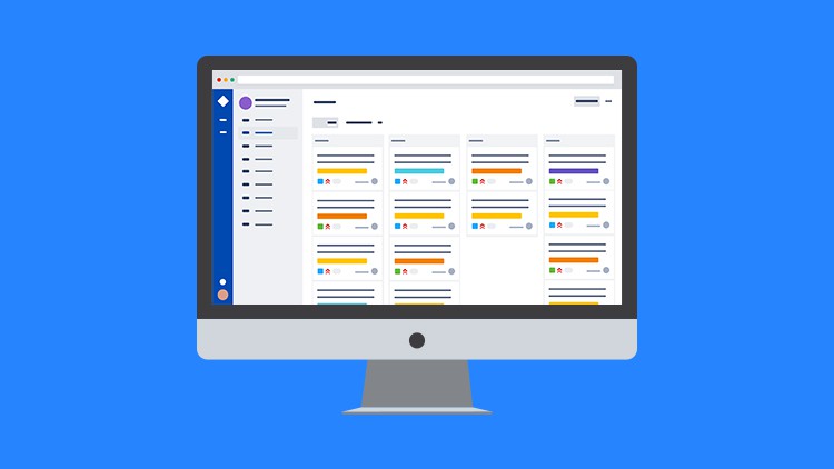 A conceptual graphic of a project management screen